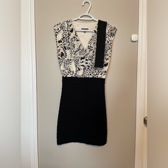 Express Leopard Dress with Belt - Picture 3 of 7